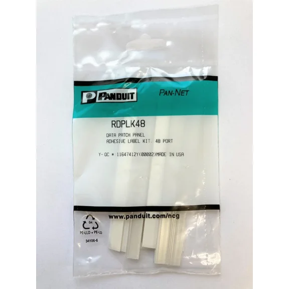 CRESTIN- Panduit Dplk48 Data Patch Panel Adhesive Label Kit, 48 Port