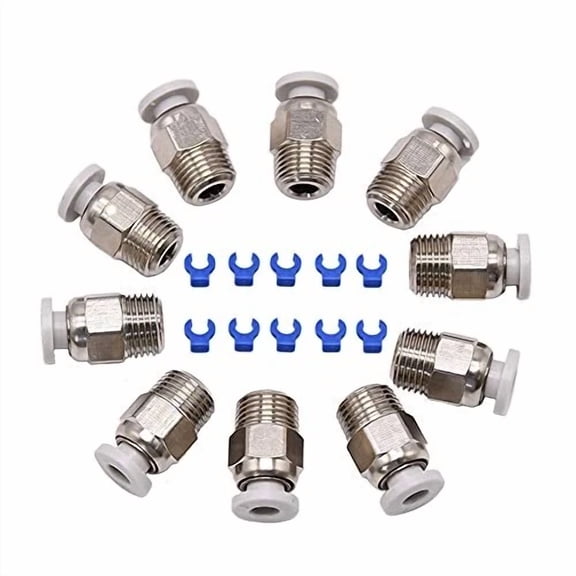 CRESTIN- Pc4M10 Straight Pneumatic Push Fitting Connector For E3Dv6 Longdistance Bowden