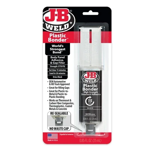 CRESTIN- Plastic Bonder Black Syringe Epoxy Adhesive 25 Ml