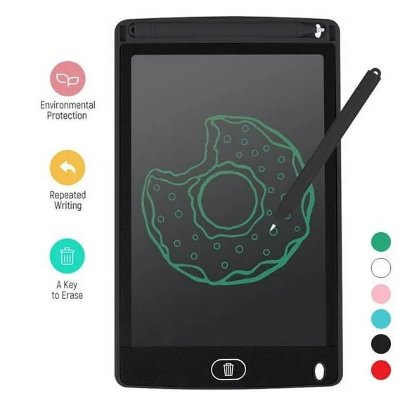 CRESTIN- Portable 8 Inch Lcd Writing Tablet Ultra-Thin Electronic Drawing Board Reusable