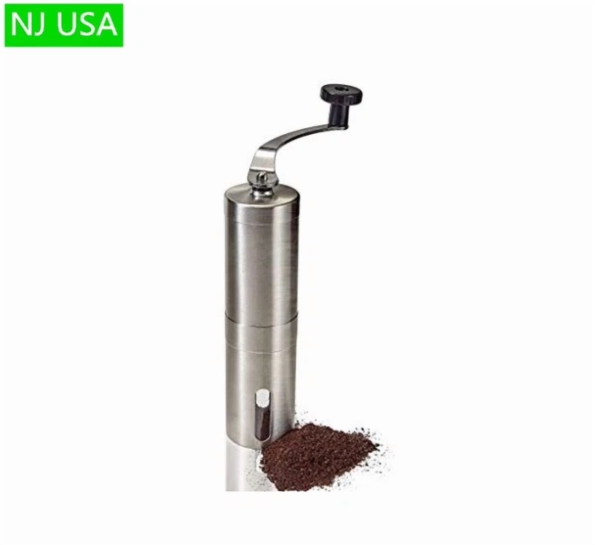 CRESTIN- Portable Manual Coffee Grinder Stainless Steel W/ Ceramic Burr Bean Mill