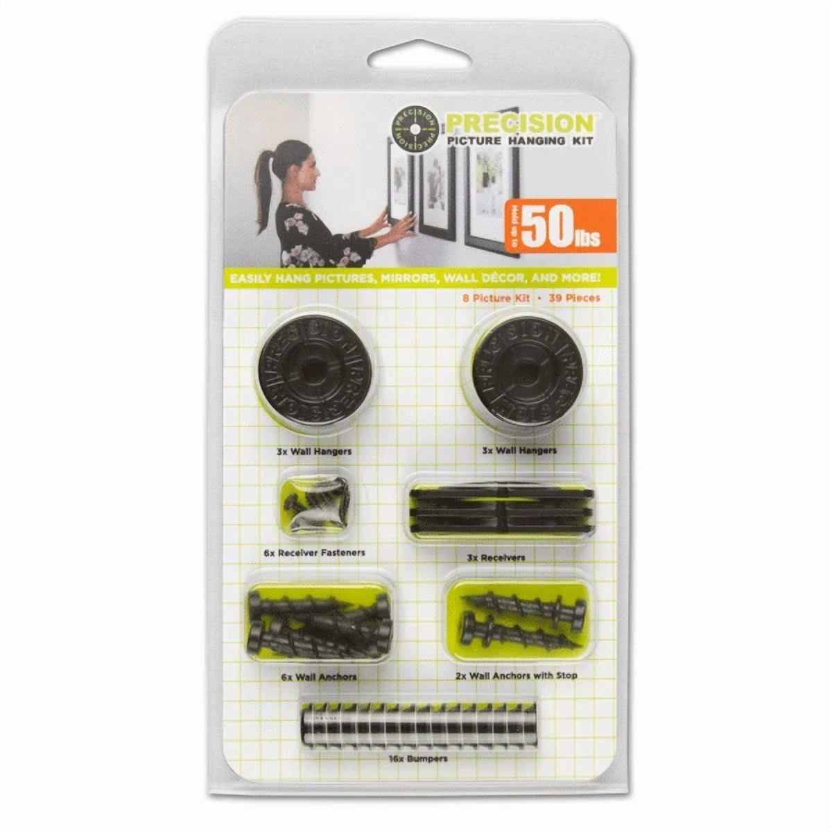 CRESTIN- Precision Picture Hanging Kit, 8 Picture Kit