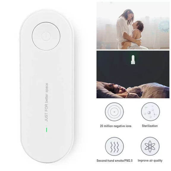 CRESTIN- Pure Air-Negative Ion Air Purifier Mini Plug-In Portable For Home Office Smoke