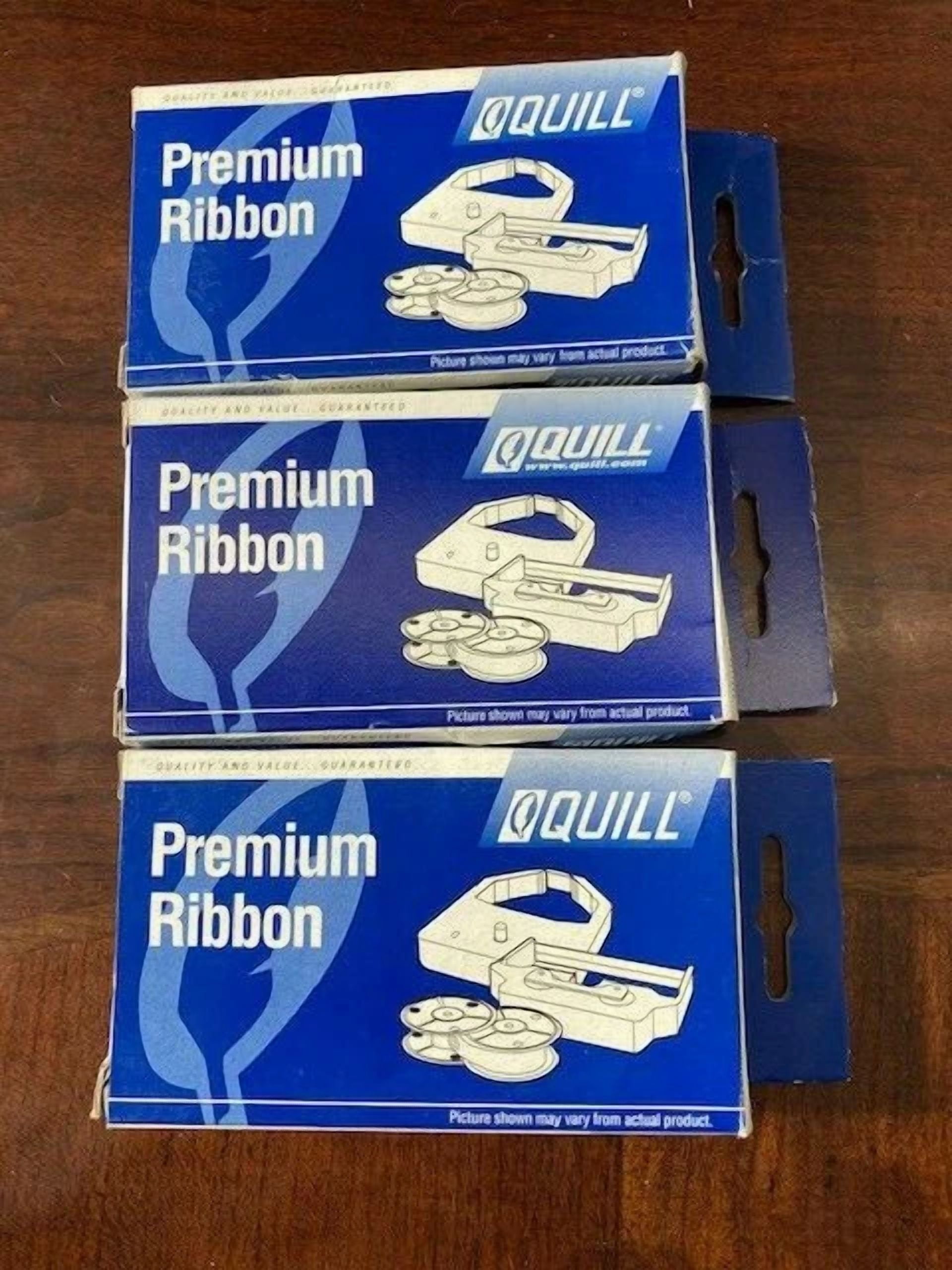 CRESTIN- Quill Corp. Premium Ribbon Model No. 7-11318 Black/ Red 3 Pack (00)
