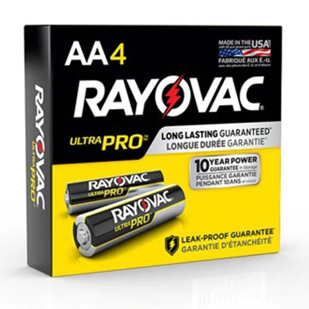 CRESTIN- Rayovac Alaa-4Bxj Ultra Pro Industrial Mercury Free Alkaline Aa Battery (4 Pack)