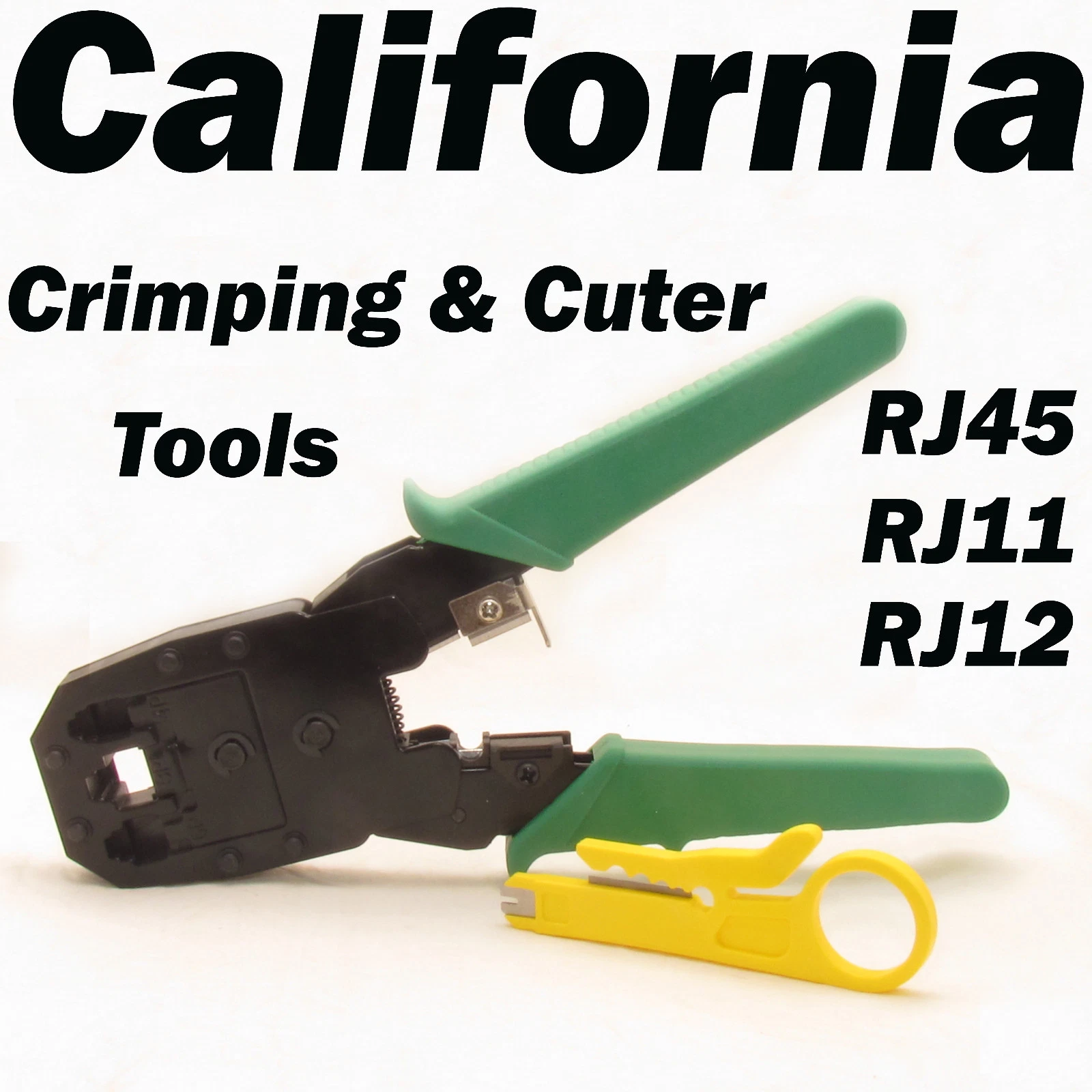 CRESTIN- Rj45 Rj11 Network Crimping Tool Kit Cable Crimp Crimper Lan Wire Stripper Cutter