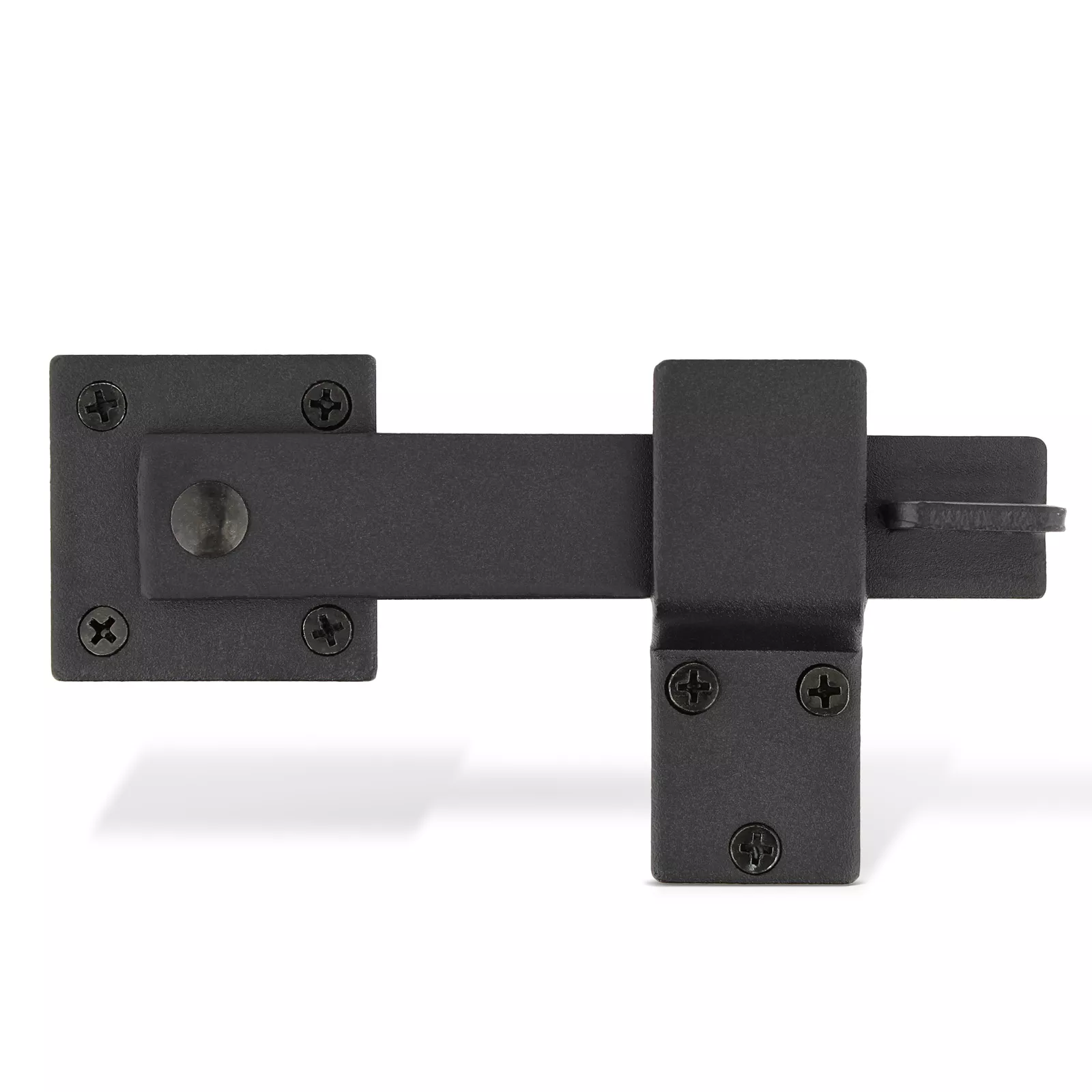 CRESTIN- Rural365 Black Barn Door Latch Hook With Hardware - Safety Hook Lock For Gate