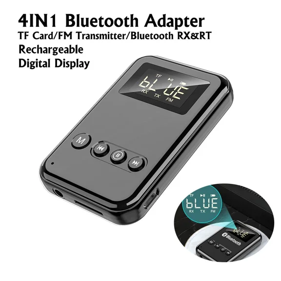 CRESTIN- SIANA- 4In1 Bluetooth Transmitter & Receiver Wireless A2Dp Home Tv Stereo Audio Adapter