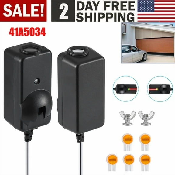 CRESTIN- Safety Sensor Beam Eyes Fits 41A5034 Liftmaster Chamberlain Garage Door Opener
