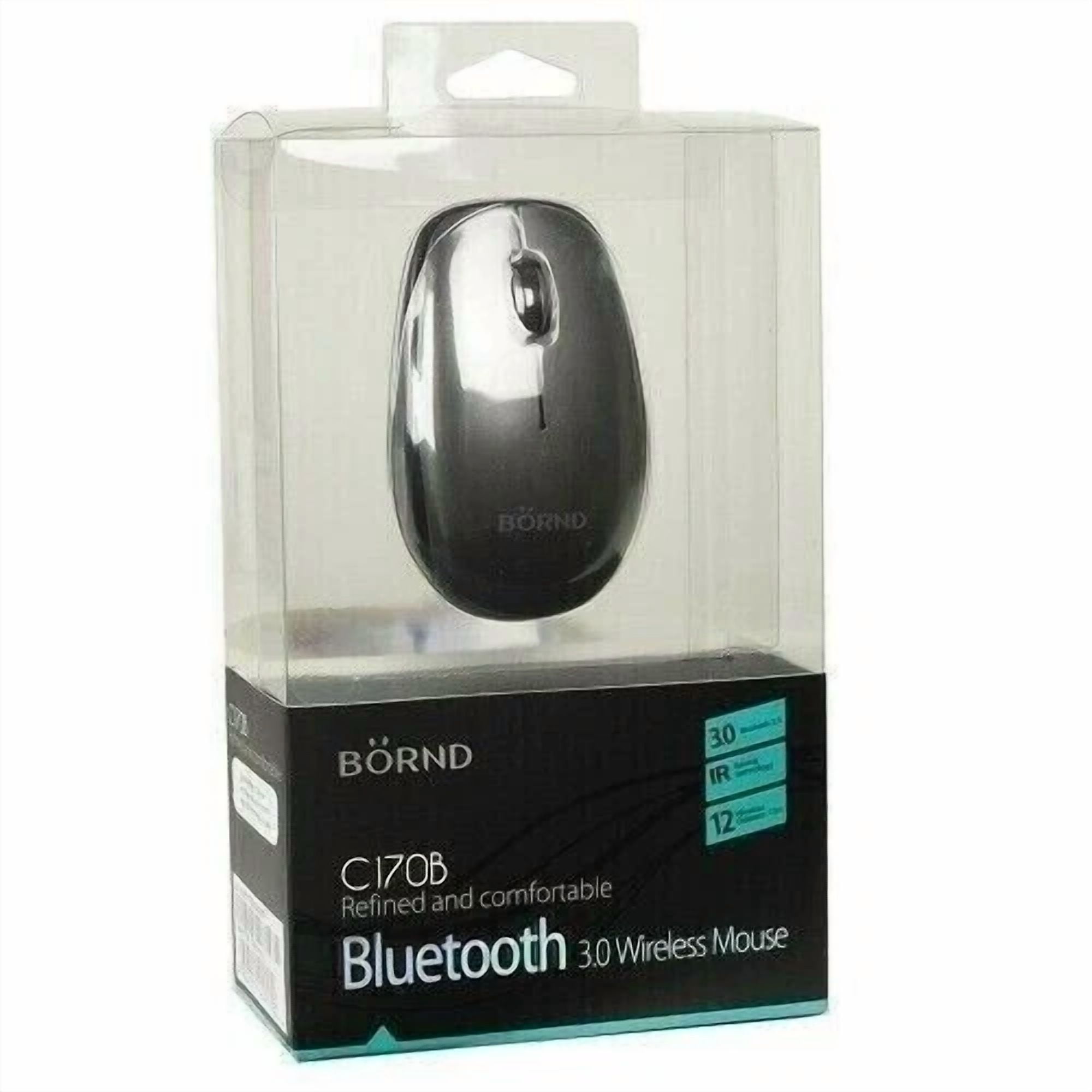 CRESTIN- Sealed--Bornd C170B 3-Button Bluetooth Wireless Scroll Optical Mouse W/1750Dpi