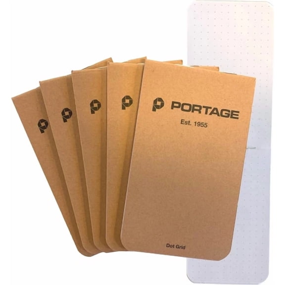 CRESTIN- Small Notebook, Notepad For Field Notes, Grid Dot 6 Pack, Pages