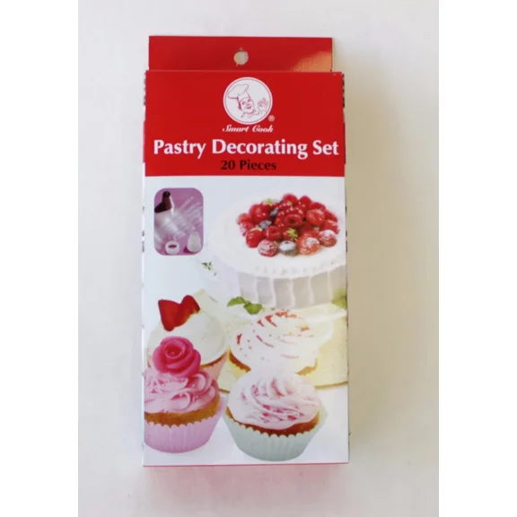 CRESTIN- Smart Cook 20 Pc Cake Cupcake Cookie Pastry Decorating Set Icing Tips