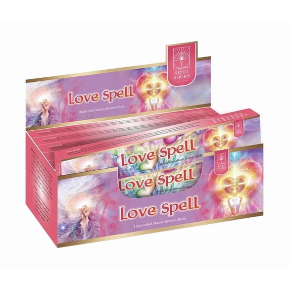 CRESTIN- Soul Sticks Love Spell Incense Sticks | 12 Boxes Hand Rolled Natural Insence