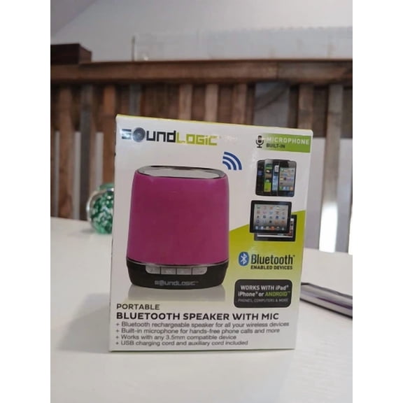 CRESTIN- Soundlogic Bluetooth Rechargeable Wireless Speaker With Microphone