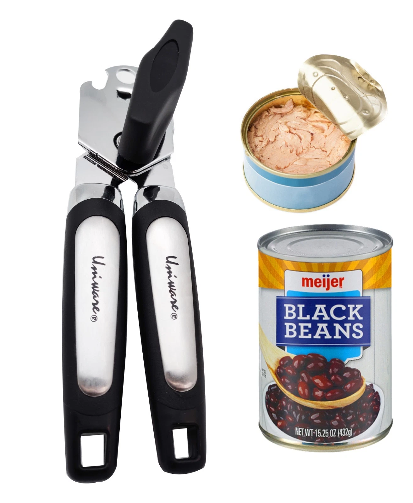 CRESTIN- Stainless Steel Can Opener, Manual Can Opener