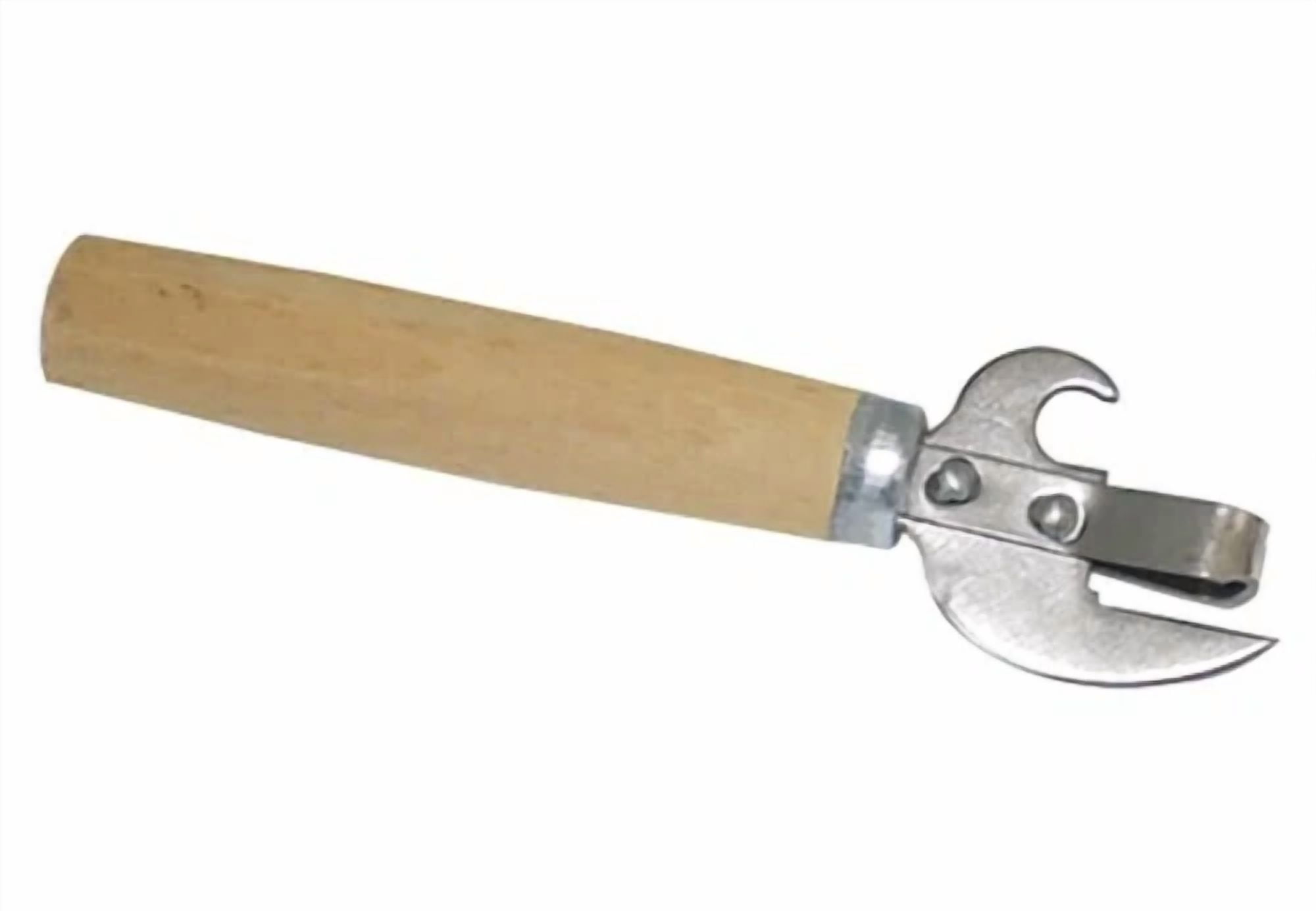 CRESTIN- Stainless Steel Can Opener With Wooden Handle Vintage Style 5.5 ? 1.6 ? 0.8