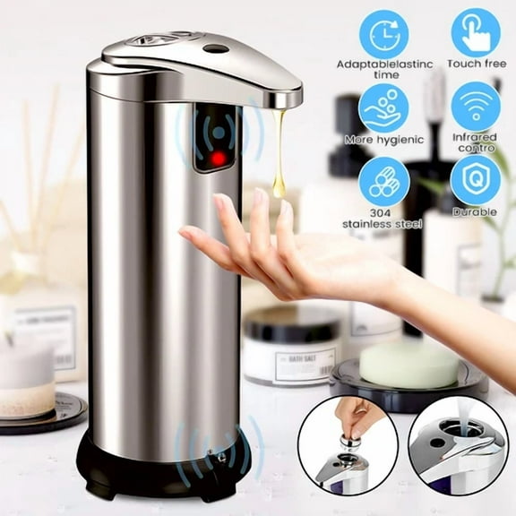CRESTIN- Stainless Steel Touchless Handsfree Automatic Ir Sensor Soap Liquid Dispenser Us