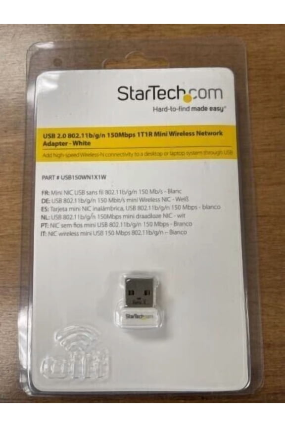 - Startech Usb150Wn1X1W 150Mbps Mini Wireless N Network Adapter 802.11N/G