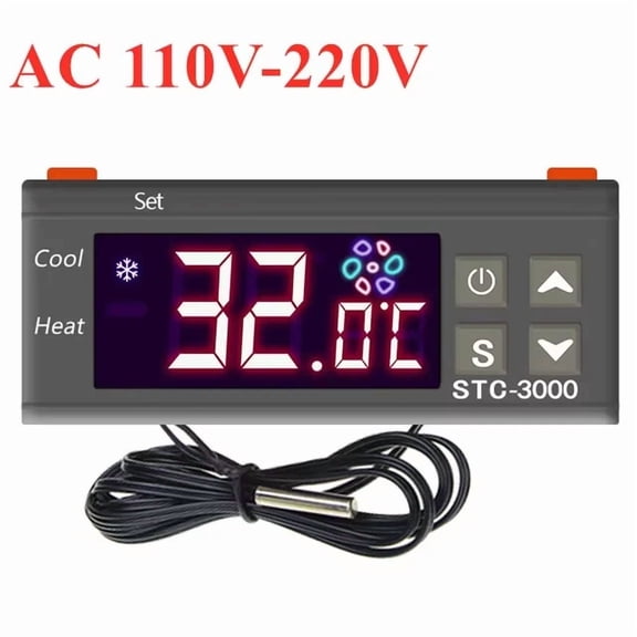 CRESTIN- Stc-3000 Led Digital Thermometer Temperature Controller Thermostat Regulator
