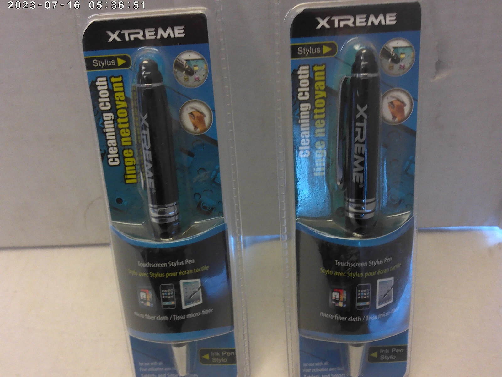 CRESTIN- Stylus Ink Pen With Micro Fiber Cloth New (2 Pack)