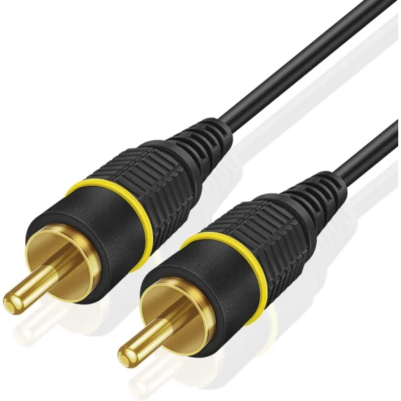 CRESTIN- Subwoofer S/Pdif Audio Digital Coaxial Rca Composite Video Cable 30Ft Gold Plate