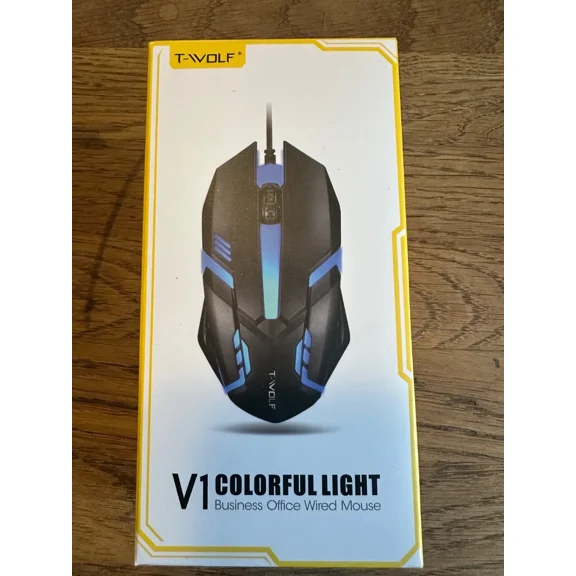 CRESTIN- T-Wolf Model V1 Optical Stylish Mouse Colorful Light