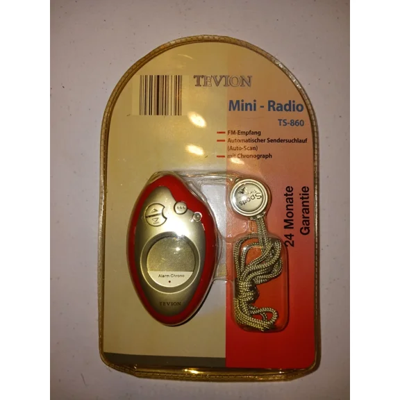 CRESTIN- Tevion Ts-860Portable Mini Retro Fm Radio Nib