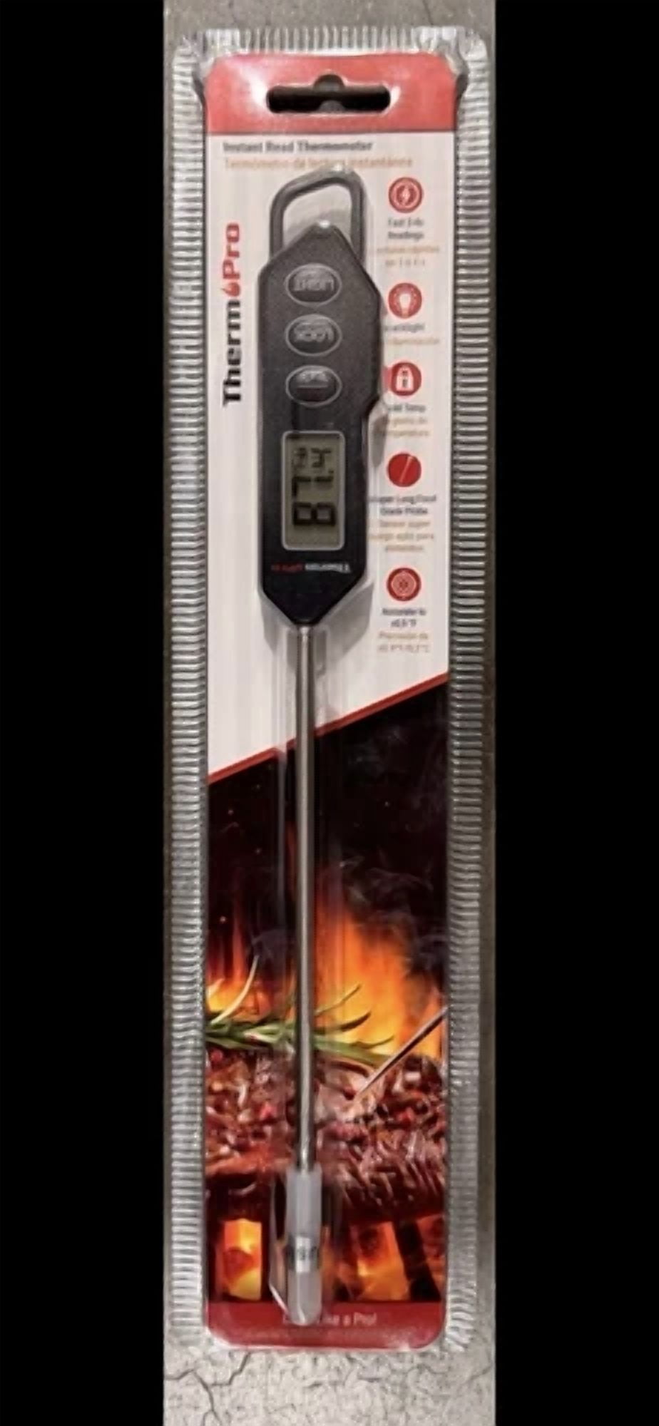 CRESTIN- Thermopro Tp01H Digital Lcd Meat Thermometer Instant Read Oven Grill Thermometer