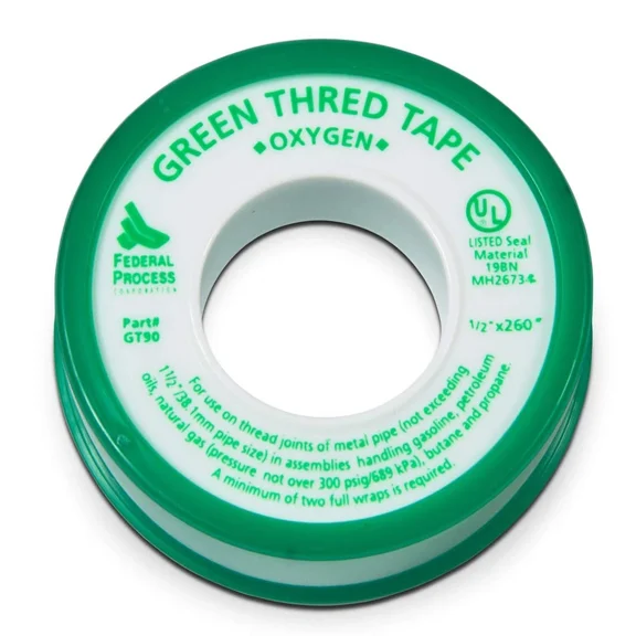 CRESTIN- Thread Tape Gt90 Green Thred Tape 1/2" X 260" Roll