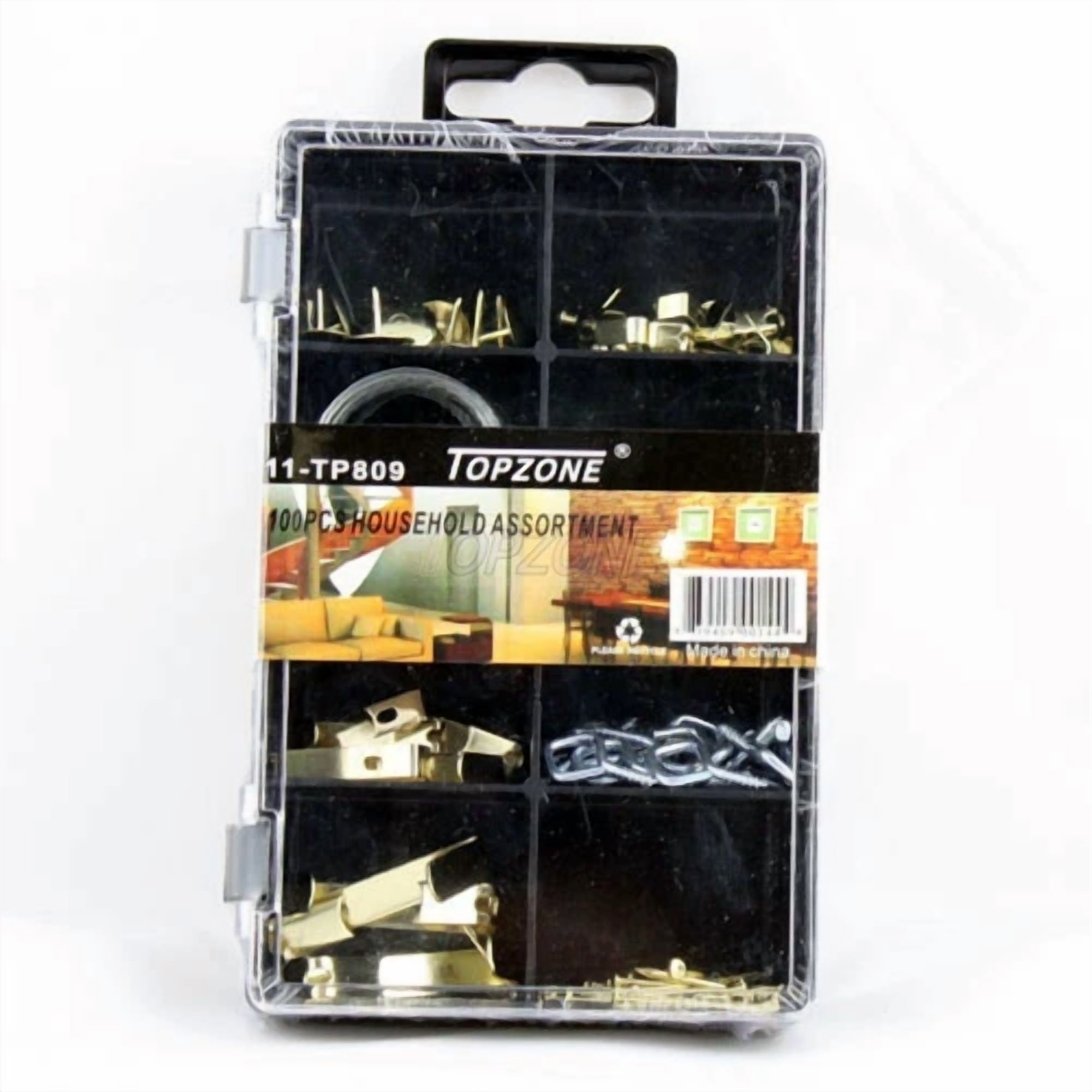 CRESTIN- Topzone 100Pc Household Assortment Picture Hanger Hardware