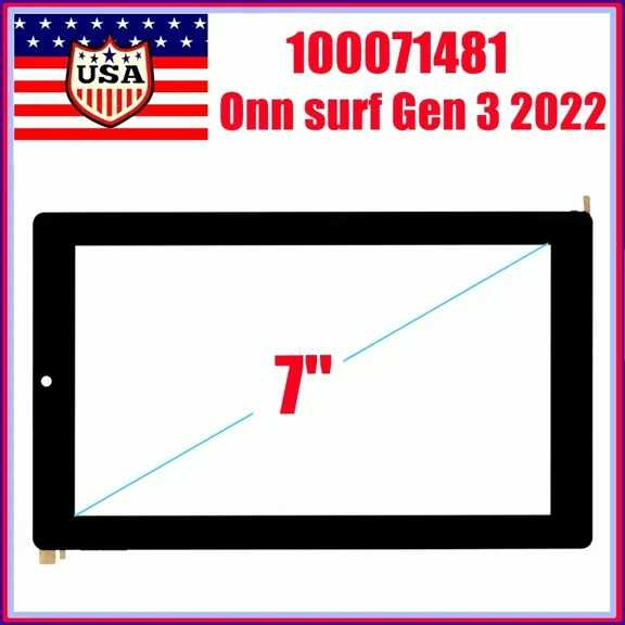 CRESTIN- Touch Screen Digitizer Glass Panel For Onn Surf 7" Tablet Gen 3 (2022) 100071481
