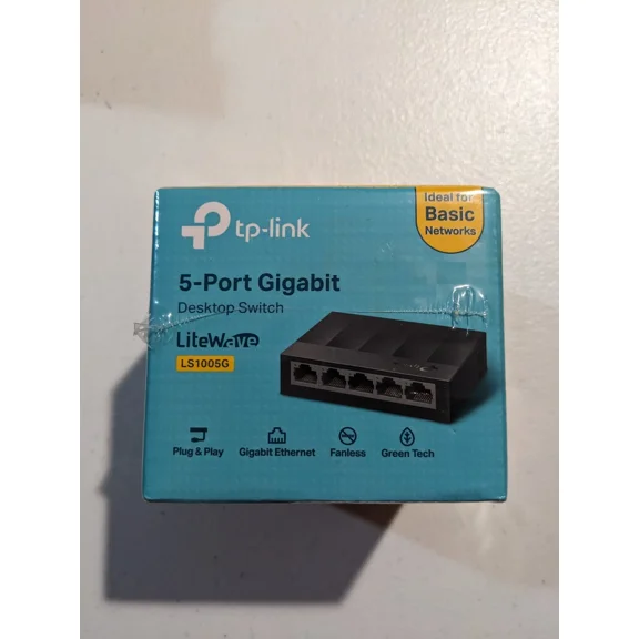 CRESTIN- Tp-Ink 5-Port Gigabit Desktop Switch Ls1005G 5-Port 10/100/1000Mbps Brand New
