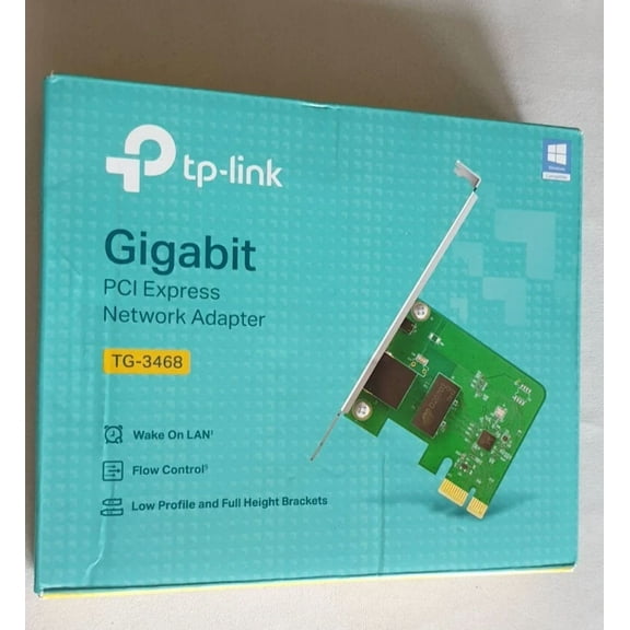CRESTIN- Tp-Link Tg-3468 Gigabit Pci Express Network Adapter Ethernet Card For Pc