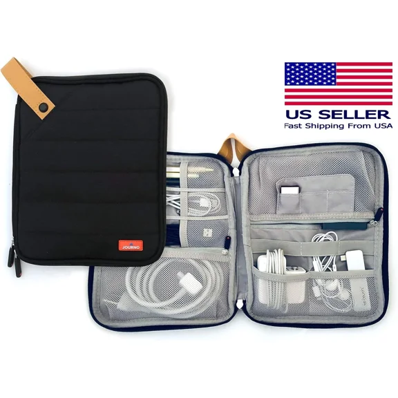 CRESTIN- Travel Cord Case Organizer For Electronics - Cables, Accessories, Phones, Tablet