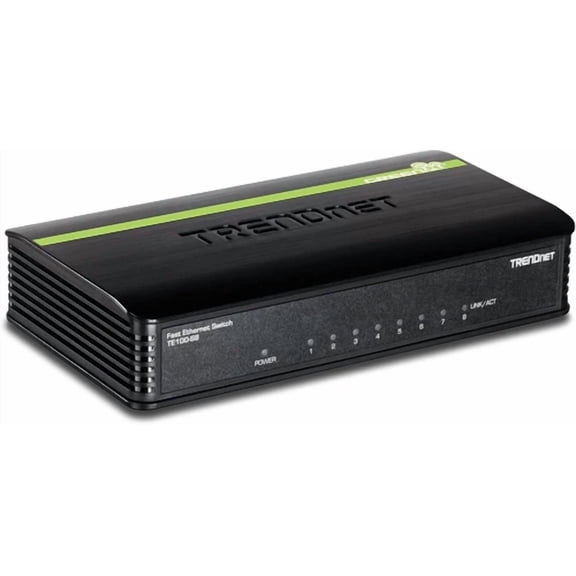 CRESTIN- Trendnet Te100-S8 8-Port 10100Mbps Network Ethernet Desktop Switch