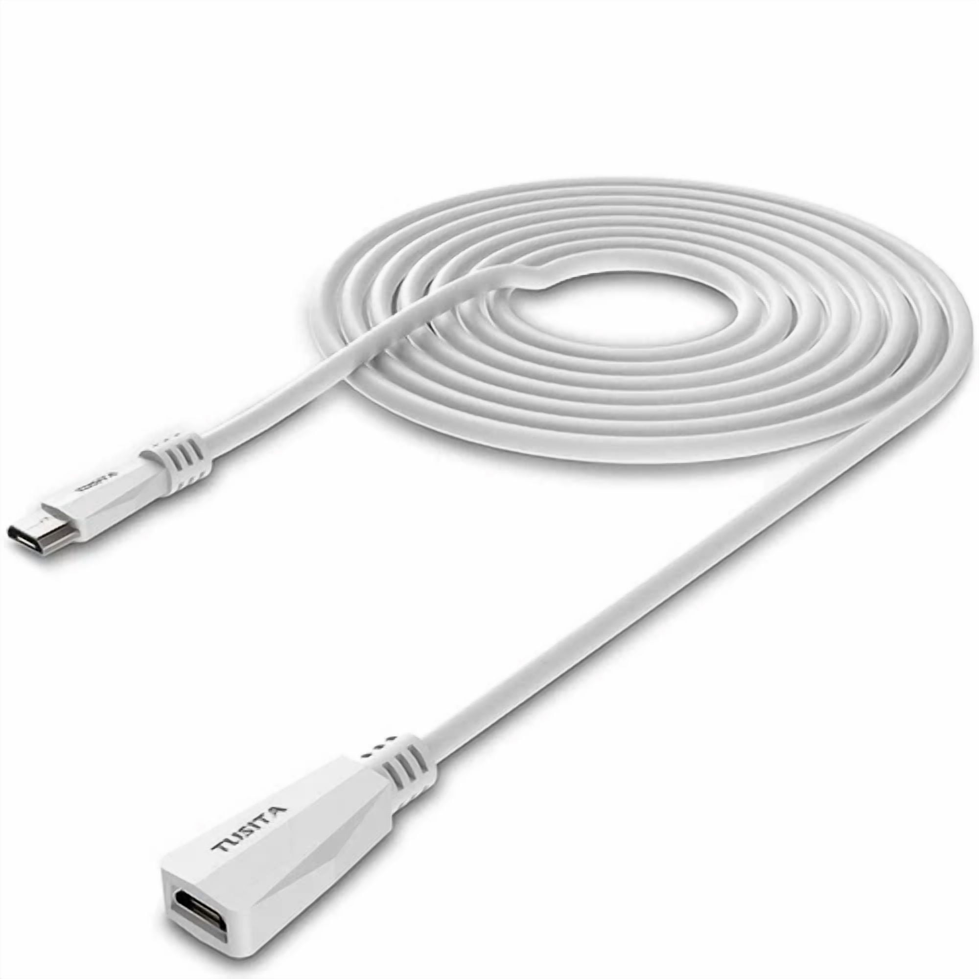 CRESTIN- Tusita Micro Usb Power Extension Cable (20Ft 6M) - Male Micro-Usb