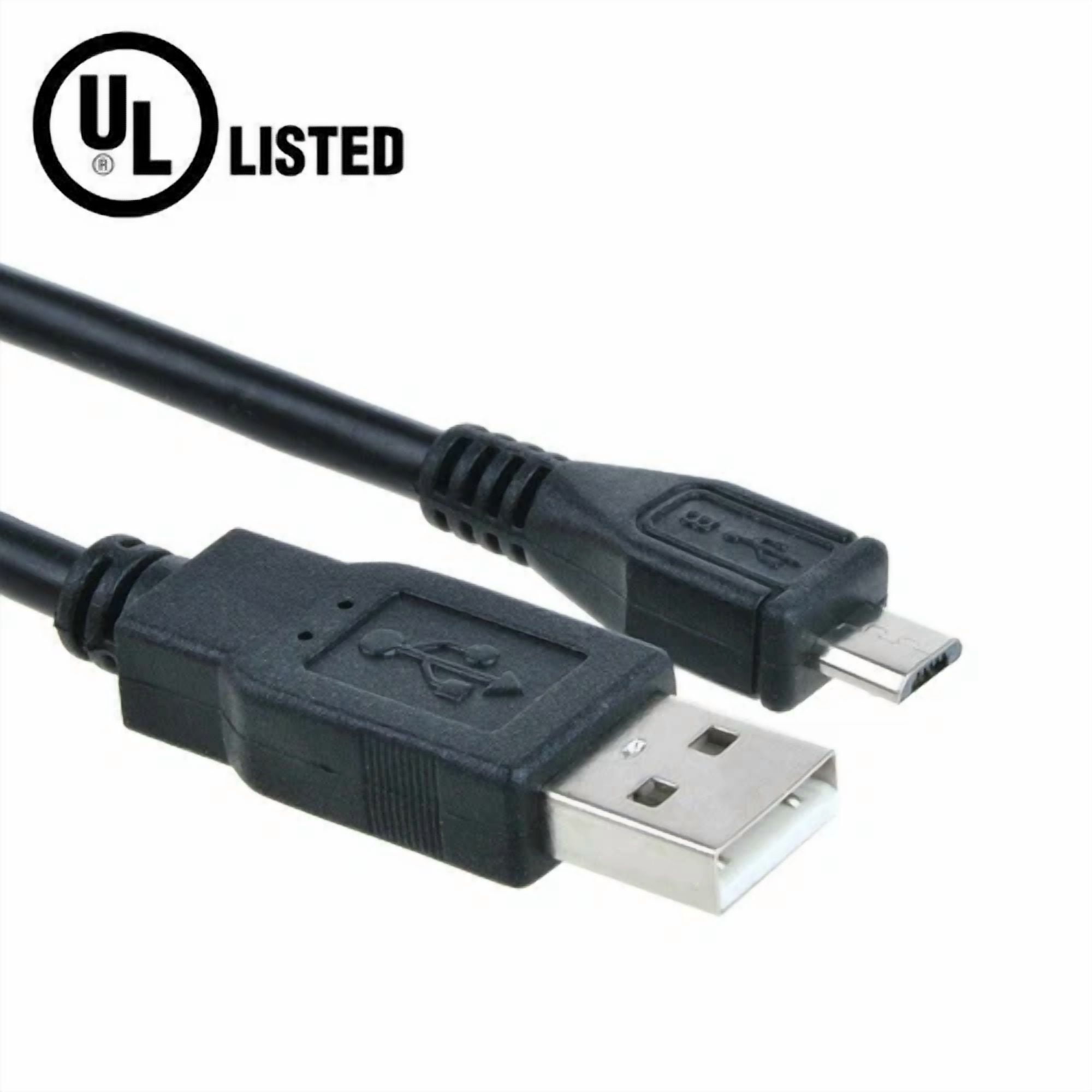 CRESTIN- Ul 5Ft Micro Usb Fast Charger Cable Cord Lead For Jbl Flip 3 4 Pulse 2 Black