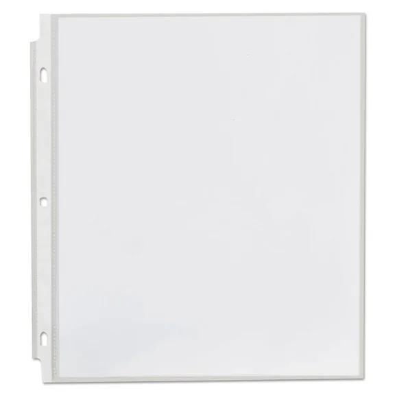 CRESTIN- Universal 21121 Non-Glare Standard Sheet Protector - Clear (100/Box) New