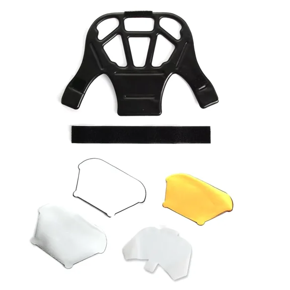 CRESTIN- Universal Speedlight Flash Speedlite Bounce Diffuser With 3 Color Reflector Card