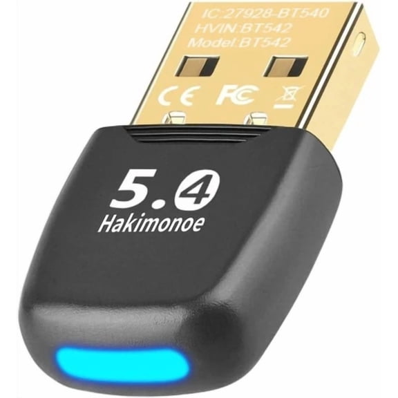CRESTIN- Upgraded Bluetooth 5.4 Usb Adapter For Pc Laptop, Wireless Dongle Black