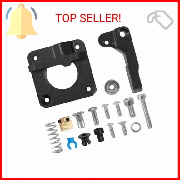 CRESTIN- Upgraded Ender 3 Metal Extruder Frame, Aluminum Black Bowden Extruder Drive For