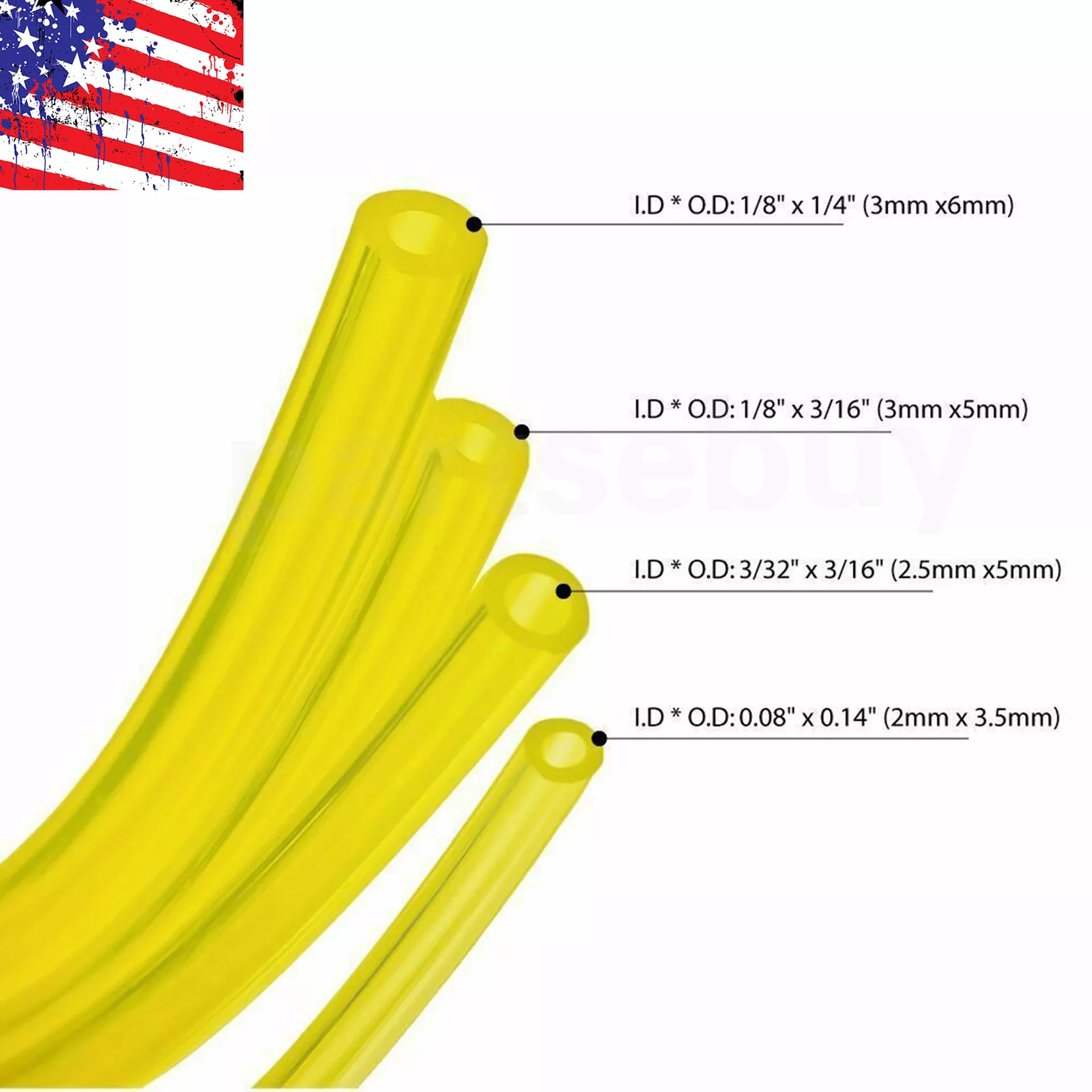 CRESTIN- Usa 4 Sizes Fuel Gas Line Hose Pipe Kit For Poulan Sm132 Sm132Le Sm446E
