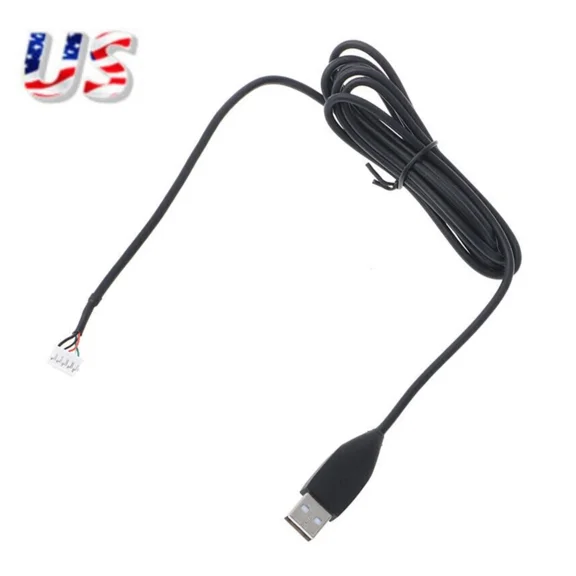 CRESTIN- Usb Mouse Cable For Logitech Mx518 Mx510 Mx500 Mx310 G1 G3 G400 G400S Mouse C