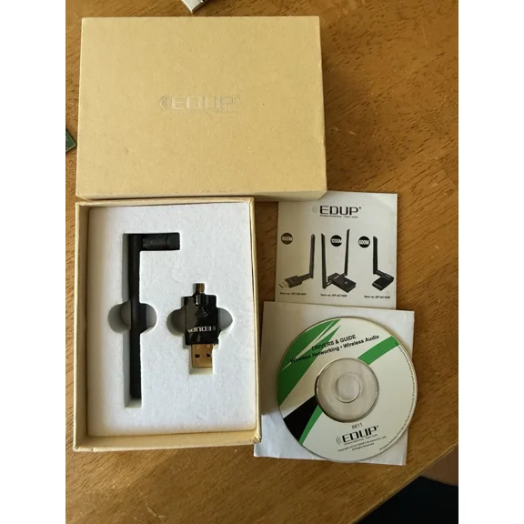 CRESTIN- Usb Wifi Adapter 600 Mbps Edup Wireless Ep-Db1607 600M Wifi Adapter New In Box.