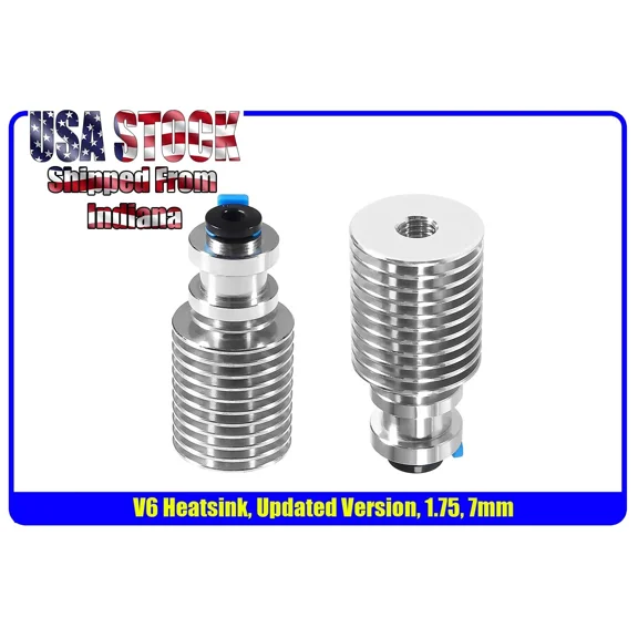 CRESTIN- V6 Heatsink - Hotend Cooling - Short 1.75, Bowden For V6 Hotend 3D Printer