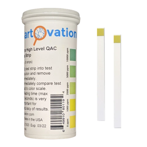 CRESTIN- Very High-Level Quaternary Ammonium (Qac, Multi Quat) Test Strips, 0-10,000 Ppm