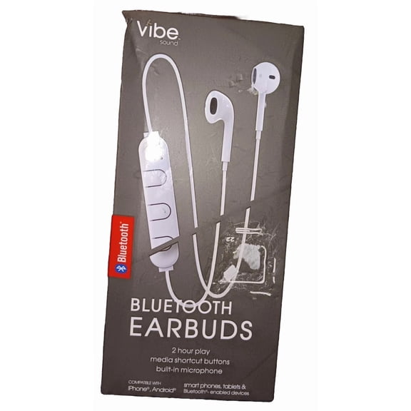 CRESTIN- Vibe Sound Bluetooth Earbuds Built-In Microphone And Rechargable Battery New