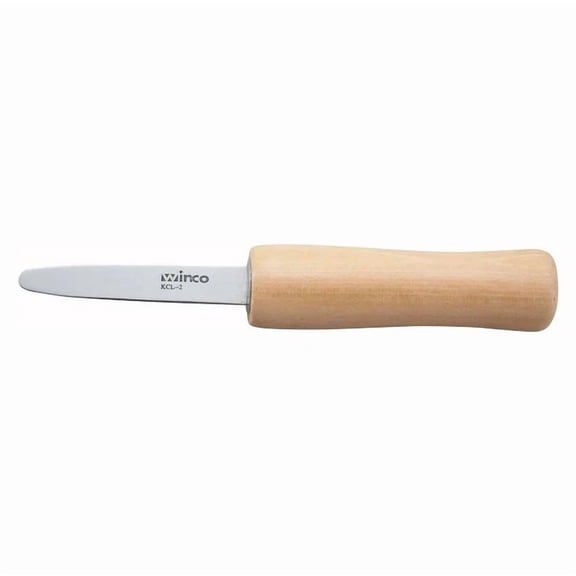 CRESTIN- Winco Jumbo Steak Knives, 4-3/4" Blade, Pointed Tip, Polywood Handle From Brazil