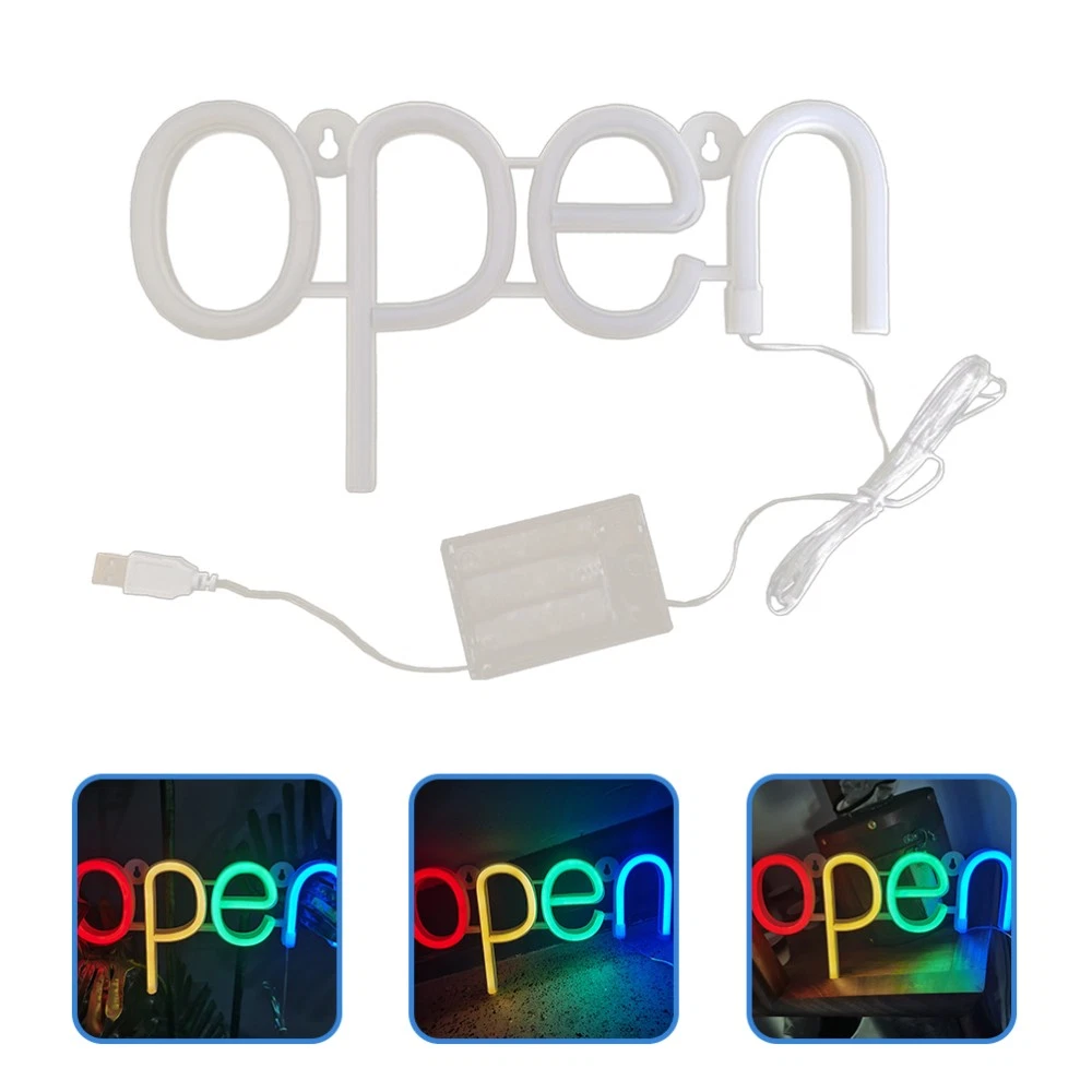 CRESTIN- Window Sign Neon Open Letters And Lights Man Led Signs Lighting Hanging