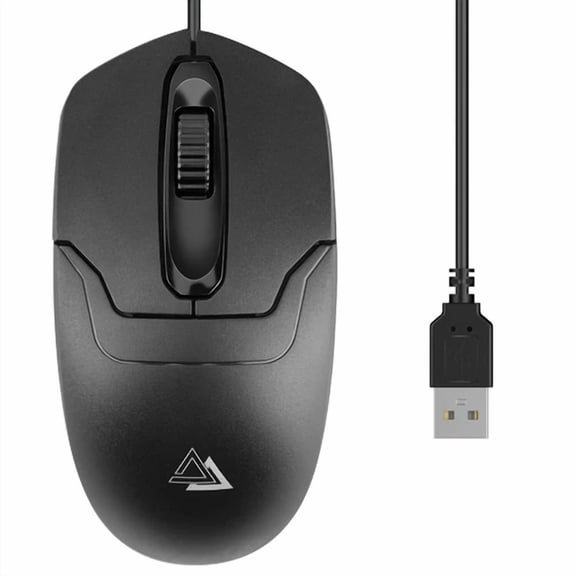 CRESTIN- Wired Usb 2.0 Optical Scroll Wheel Mouse For Pc Laptop Notebook Desktop 1000 Dpi
